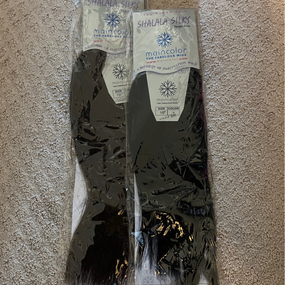 Human hair bundle , 16 inches